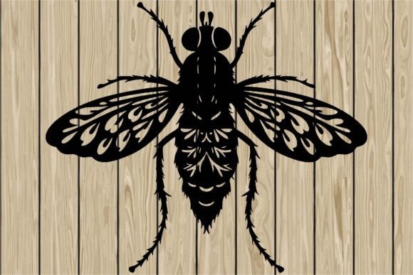 Floral Fly Stencil Silhouette SVG Review
