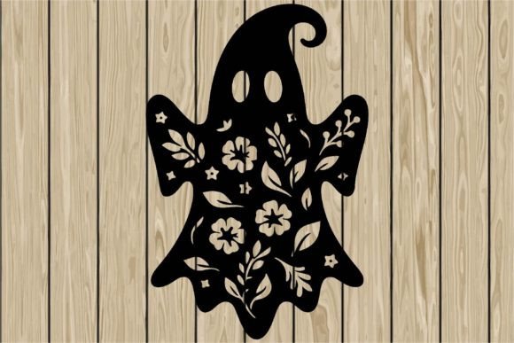 Floral Halloween Ghost Stencil SVG: A Designer's Review