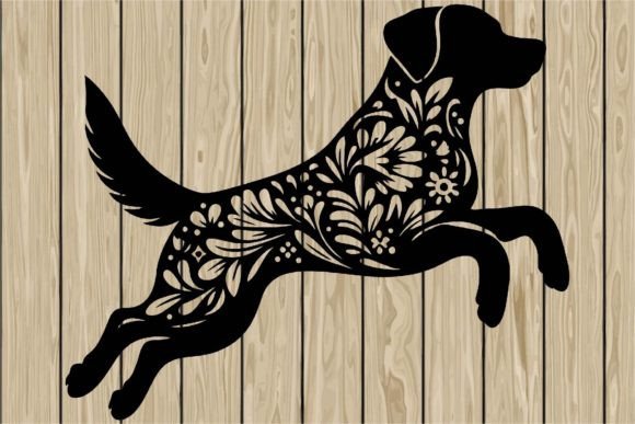 Floral Labrador Retriever Stencil SVG Review