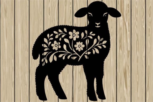 Floral Lamb Stencil Silhouette SVG Review