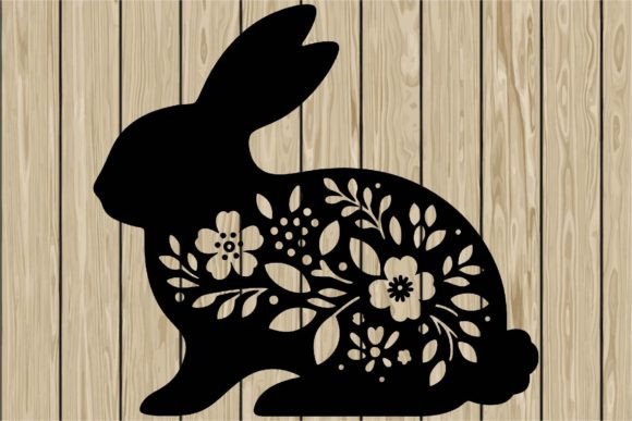 Floral Rabbit Stencil Silhouette SVG Review