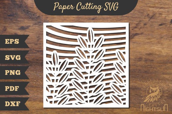 Floral Rectangle Frame Papercut SVG 4 Review
