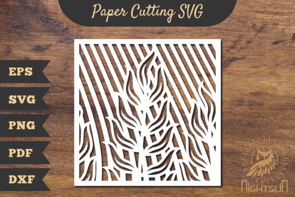 Floral Rectangle Frame Papercut SVG 6 Review