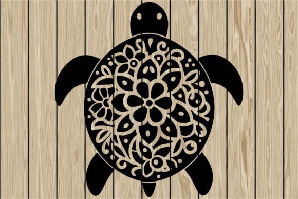 Floral Turtle Swimming Stencil SVG Review