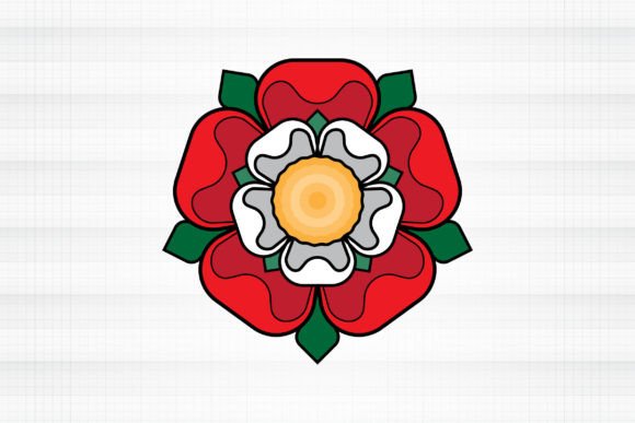 Tudor Rose SVG PNG England Floral Emblem Review