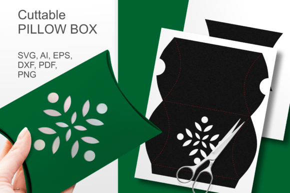 Xmas Floral Ornament 1 Pillow Box SVG Review